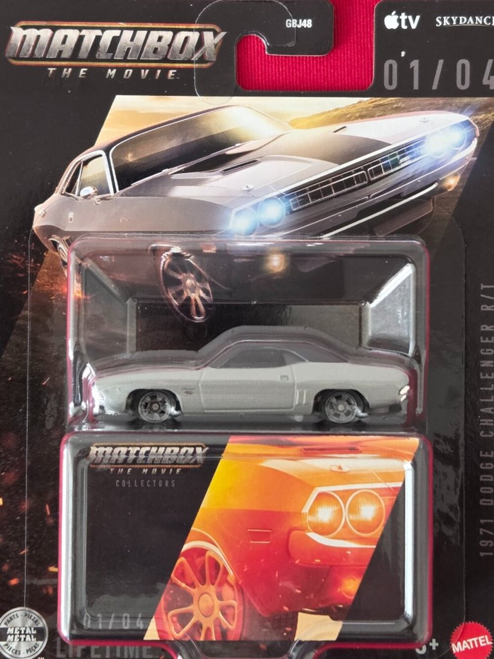 2026 MATCHBOX THE MOVIE, 1971 DODGE CHALLENGER R/T, #1, MINT IN THE PACKAGE!!!